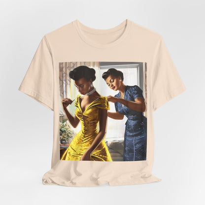 Retro Seamstress Shirt - Afrocentric Art by The Trini Gee