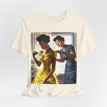 Retro Seamstress Shirt - Afrocentric Art by The Trini Gee