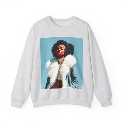 Retro Soul Style Sweatshirt - Afrocentric Art by The Trini Gee