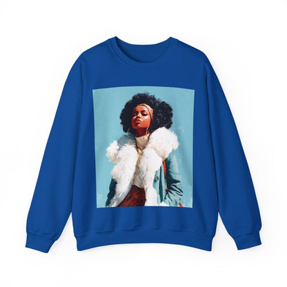 Retro Soul Style Sweatshirt - Afrocentric Art by The Trini Gee