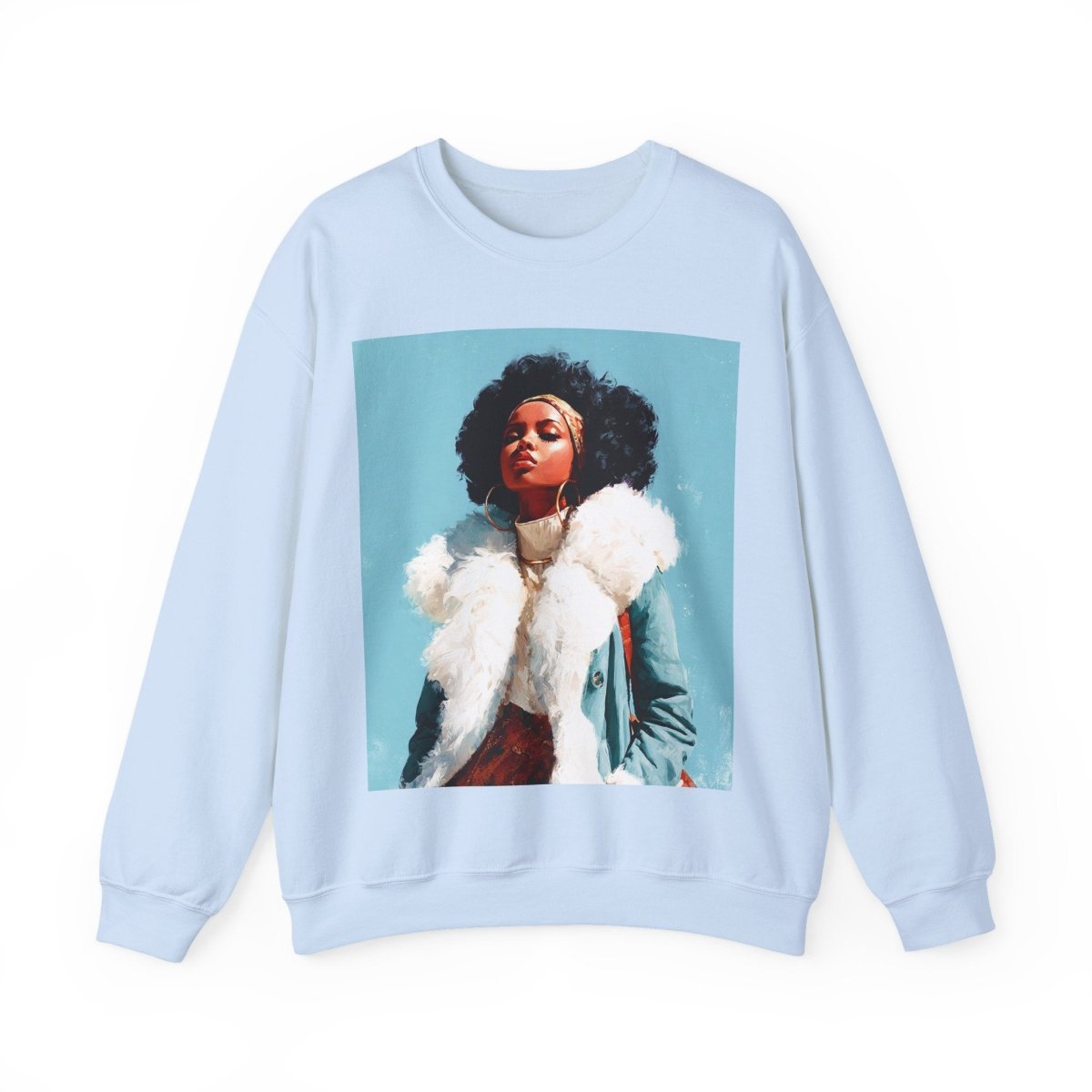Retro Soul Style Sweatshirt - Afrocentric Art by The Trini Gee