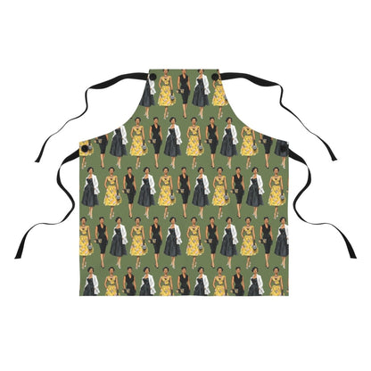 Retro Women Fashion Apron - Afrocentric Art by The Trini Gee