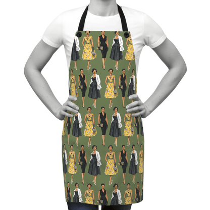 Retro Women Fashion Apron - Afrocentric Art by The Trini Gee