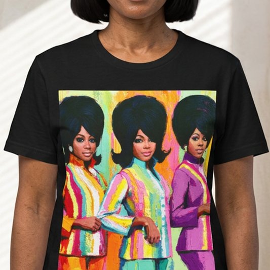 RnB Soul Trio T-Shirt - Afrocentric Art by The Trini Gee