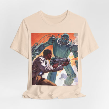 Robot Battle T-Shirt - Afrocentric Art by The Trini Gee