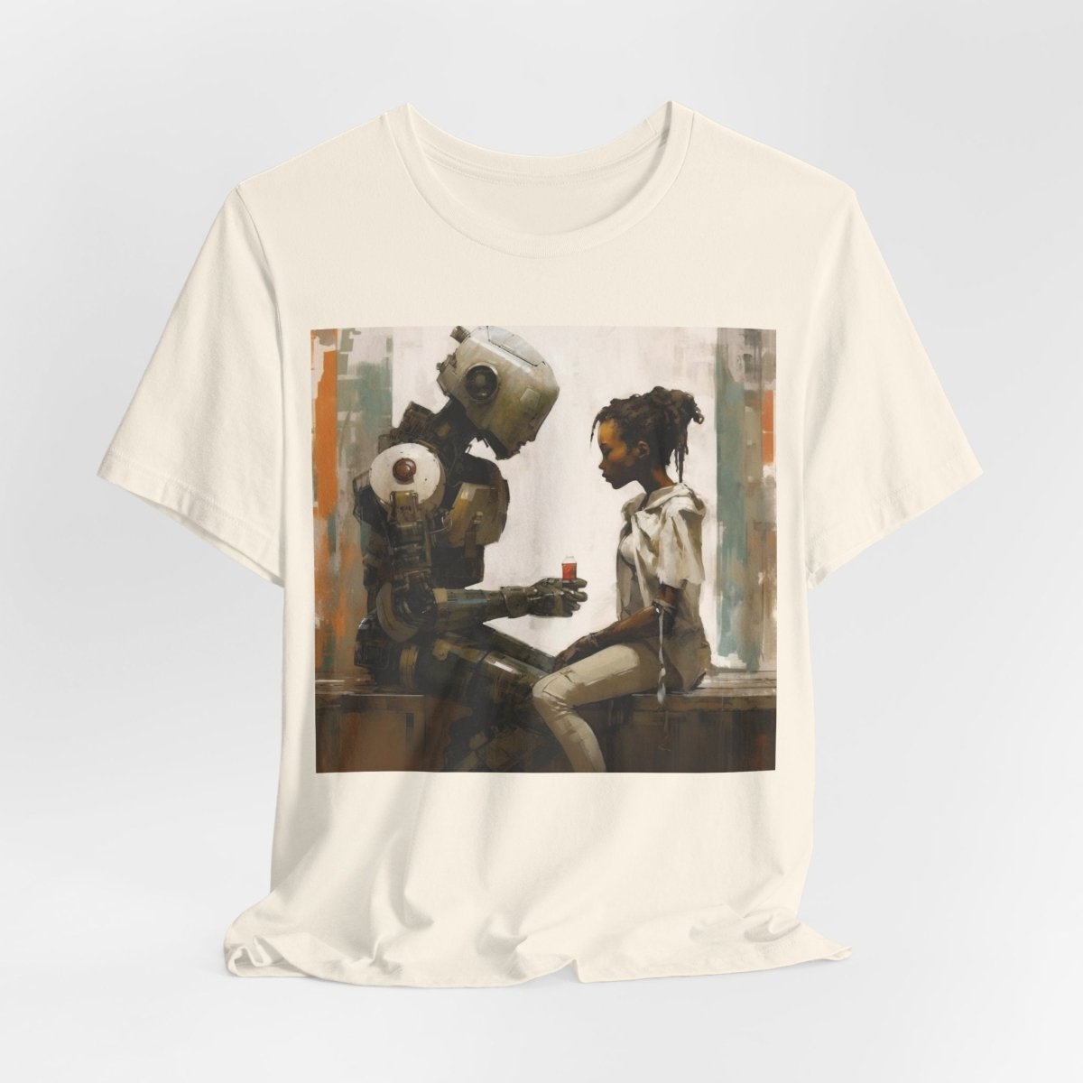 Robot Drink Shirt - Afrocentric Art by The Trini Gee