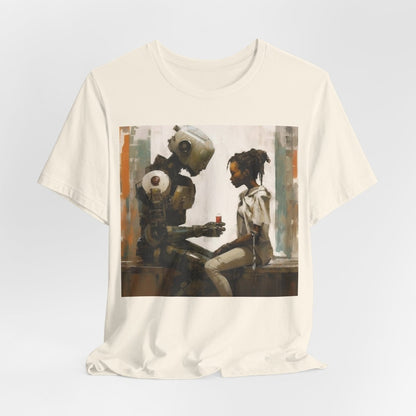 Robot Drink Shirt - Afrocentric Art by The Trini Gee