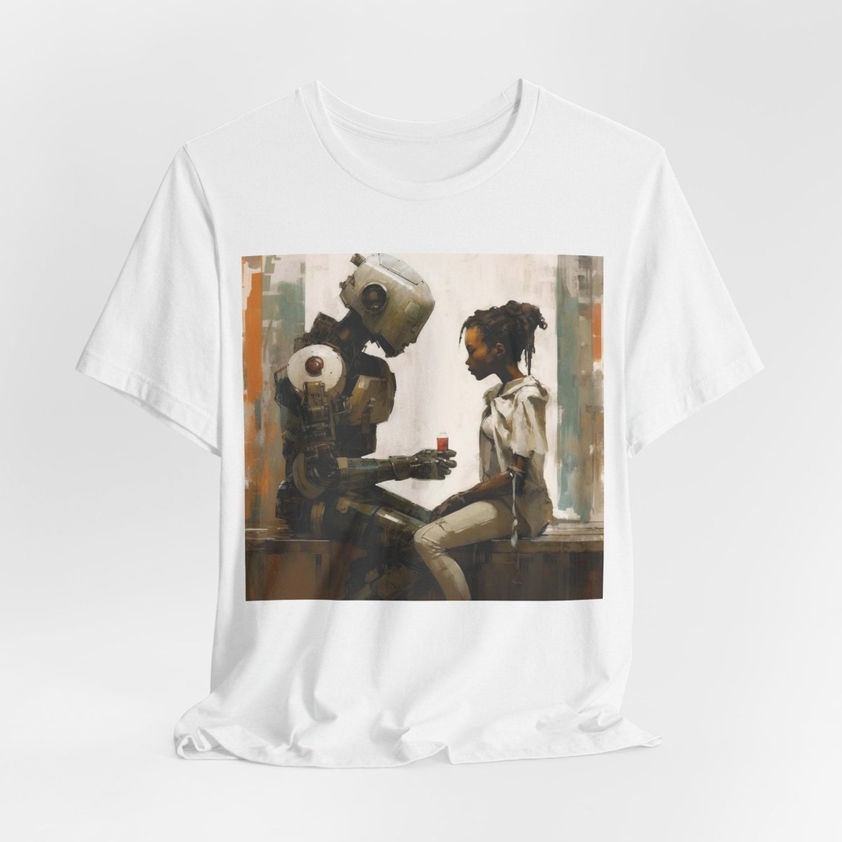 Robot Drink Shirt - Afrocentric Art by The Trini Gee