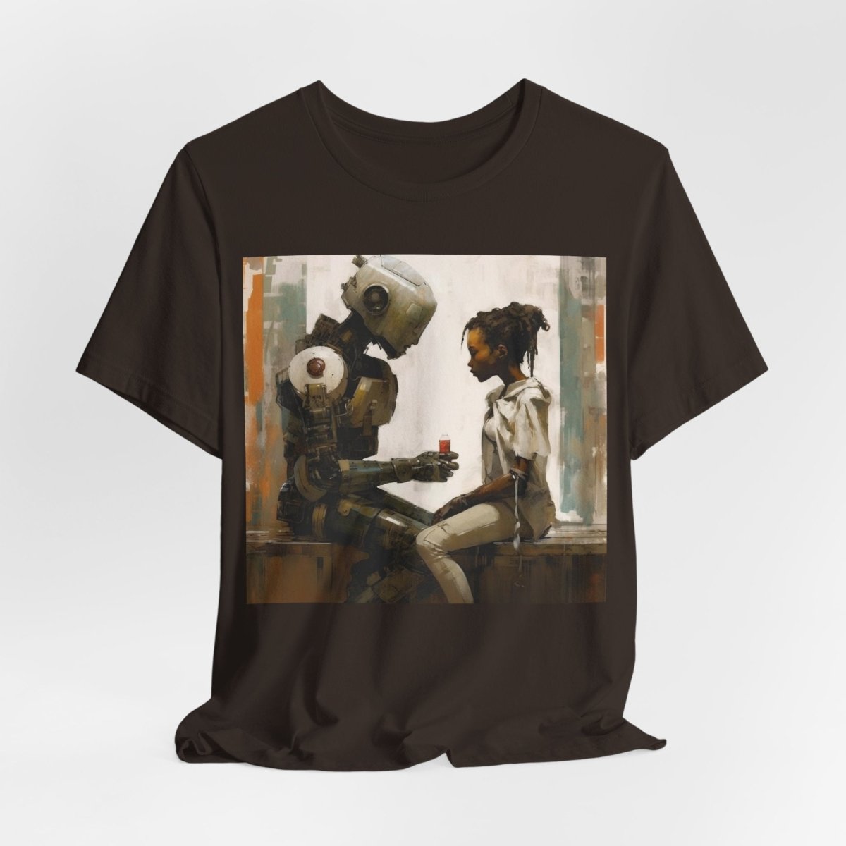 Robot Drink Shirt - Afrocentric Art by The Trini Gee
