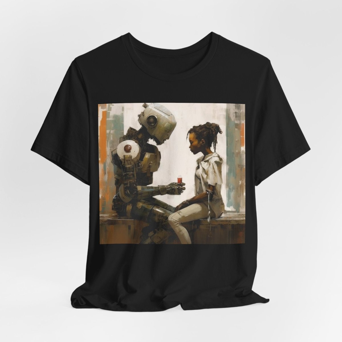 Robot Drink Shirt - Afrocentric Art by The Trini Gee