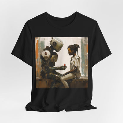 Robot Drink Shirt - Afrocentric Art by The Trini Gee