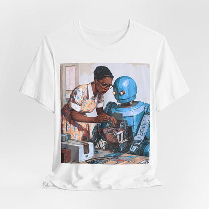 Robot Repair Queen Shirt - Afrocentric Art by The Trini Gee