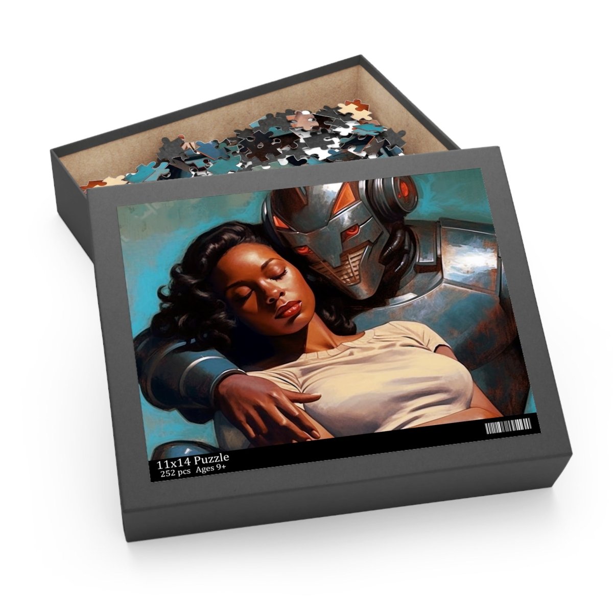 Robot Rescue Puzzle - Afrocentric Art by The Trini Gee