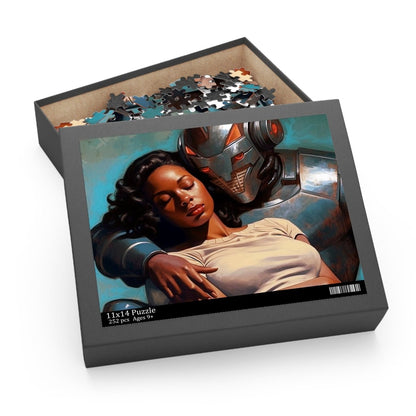 Robot Rescue Puzzle - Afrocentric Art by The Trini Gee