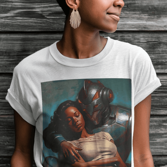 Robot Rescue Shirt - Afrocentric Art by The Trini Gee