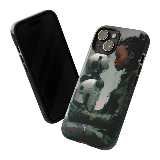 Robotics Girl Phone Case - Afrocentric Art by The Trini Gee
