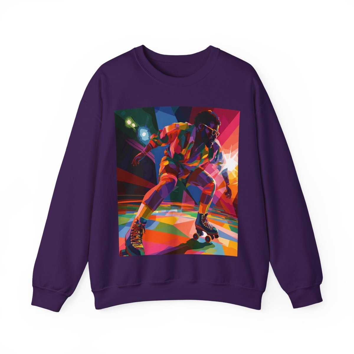 Roller Rink Soul Sweatshirt - Afrocentric Art by The Trini Gee