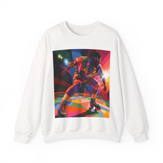 Roller Rink Soul Sweatshirt - Afrocentric Art by The Trini Gee