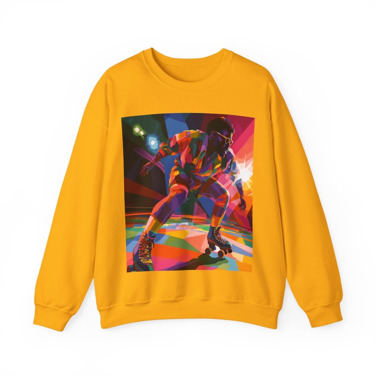 Roller Rink Soul Sweatshirt - Afrocentric Art by The Trini Gee