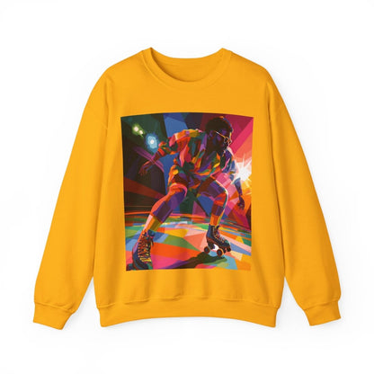 Roller Rink Soul Sweatshirt - Afrocentric Art by The Trini Gee
