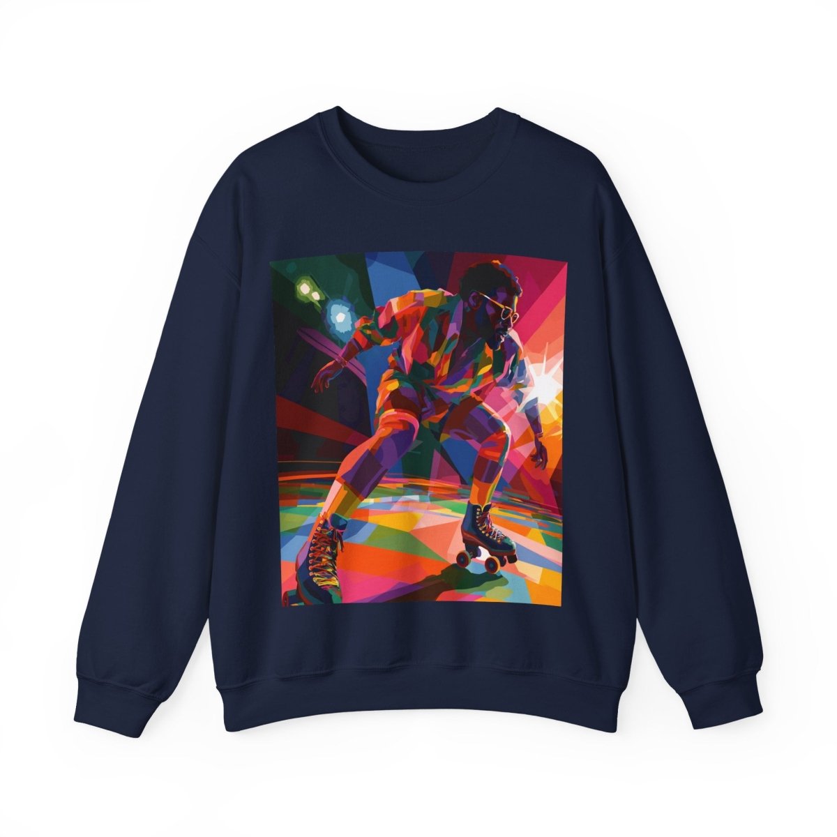 Roller Rink Soul Sweatshirt - Afrocentric Art by The Trini Gee