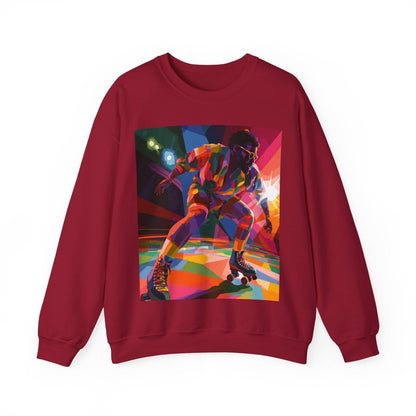 Roller Rink Soul Sweatshirt - Afrocentric Art by The Trini Gee