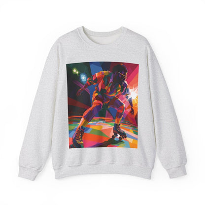 Roller Rink Soul Sweatshirt - Afrocentric Art by The Trini Gee