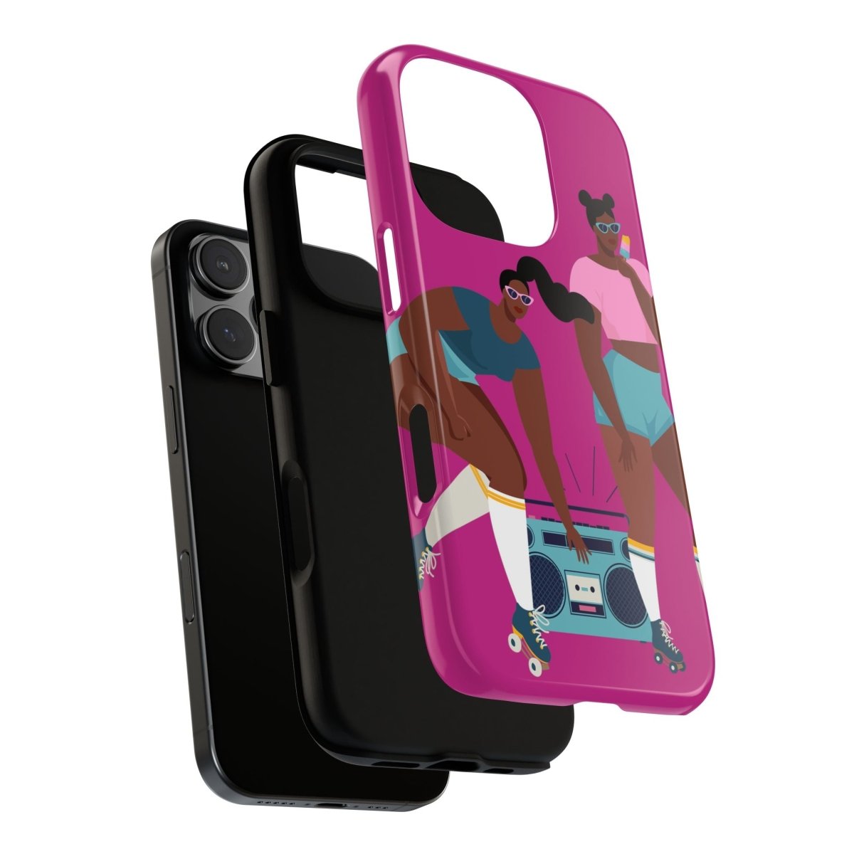 Roller Skates Phone Case - Afrocentric Art by The Trini Gee