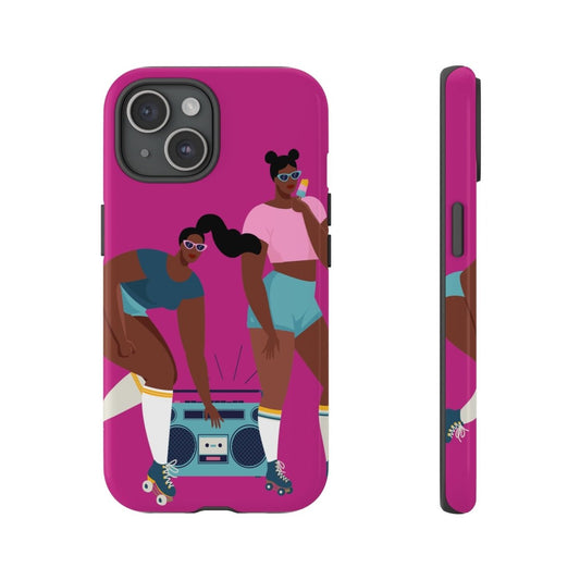 Roller Skates Phone Case - Afrocentric Art by The Trini Gee