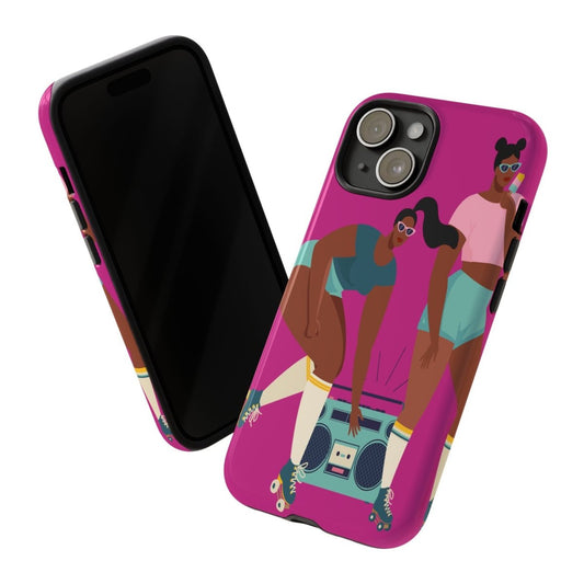 Roller Skates Phone Case - Afrocentric Art by The Trini Gee