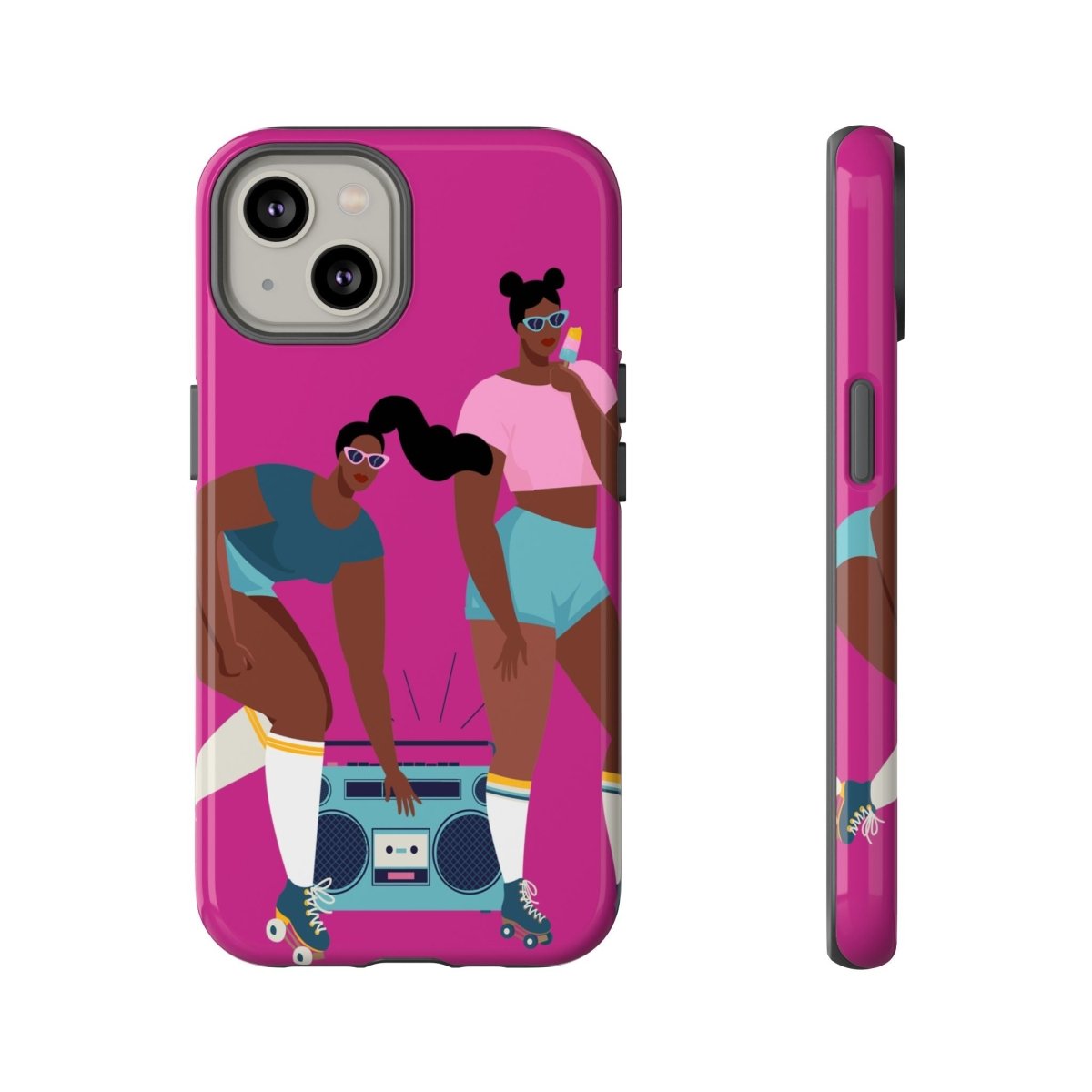 Roller Skates Phone Case - Afrocentric Art by The Trini Gee