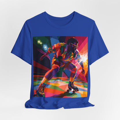 Roller Skating T-shirt - Afrocentric Art by The Trini Gee