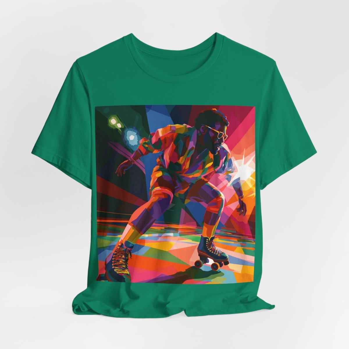 Roller Skating T-shirt - Afrocentric Art by The Trini Gee