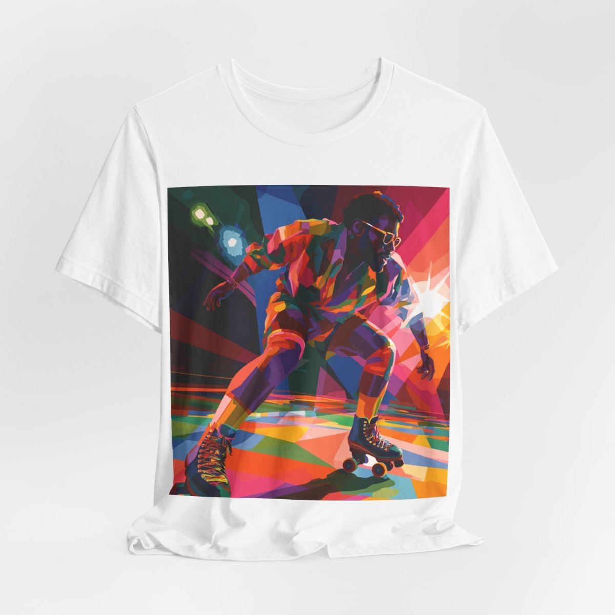 Roller Skating T-shirt - Afrocentric Art by The Trini Gee