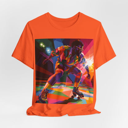 Roller Skating T-shirt - Afrocentric Art by The Trini Gee