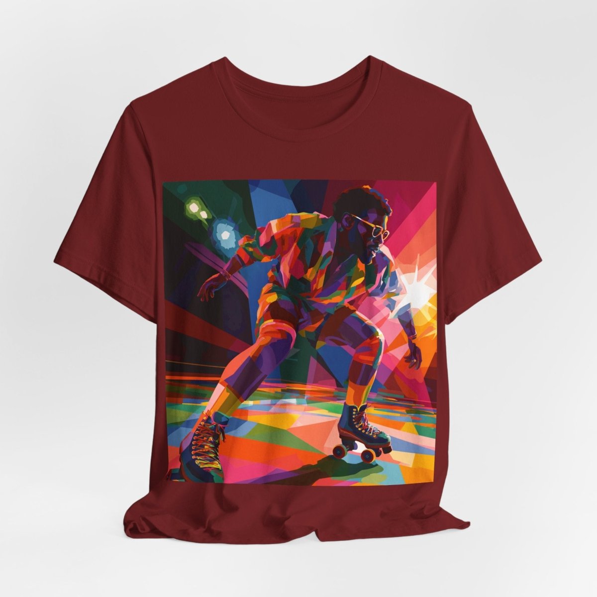 Roller Skating T-shirt - Afrocentric Art by The Trini Gee