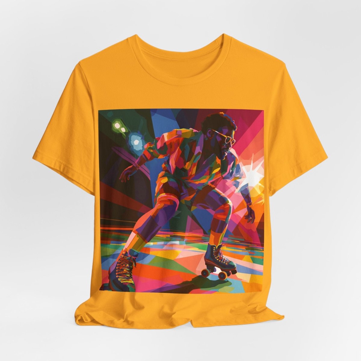 Roller Skating T-shirt - Afrocentric Art by The Trini Gee