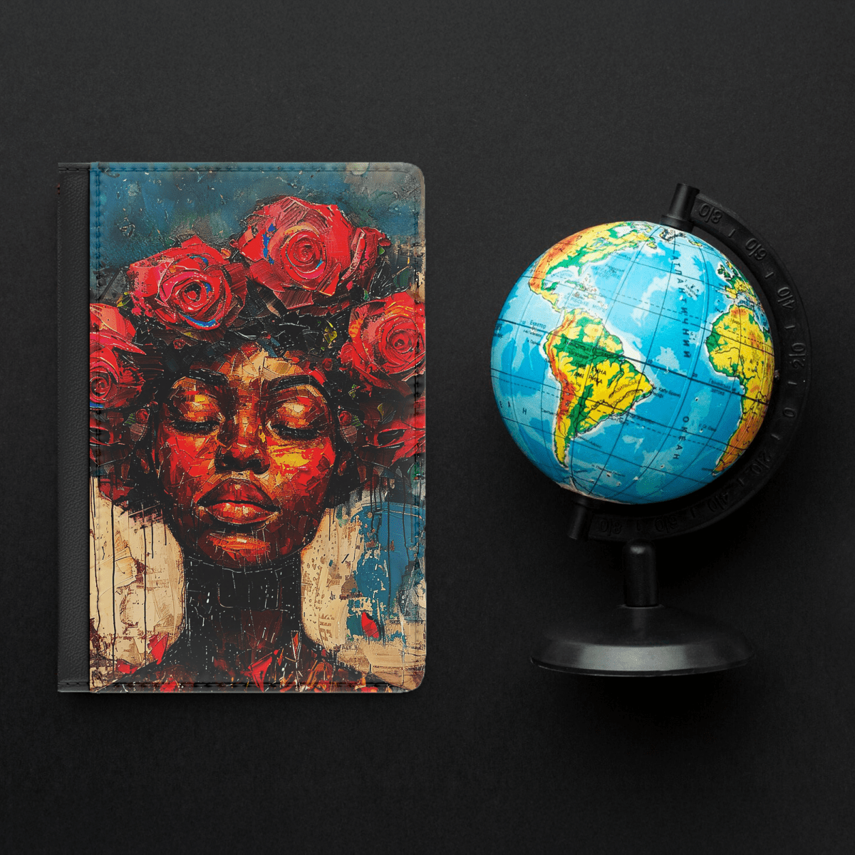 Rose Crown Passport Cover - The Trini Gee