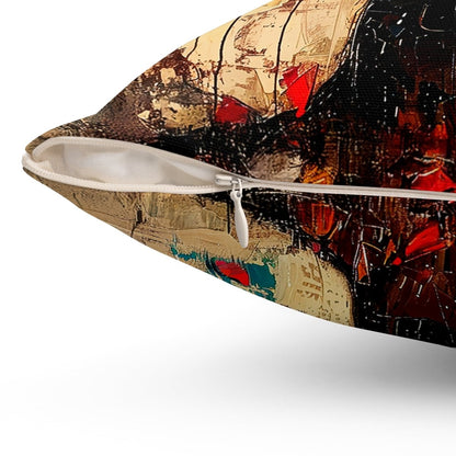 Rose Crown Pillow - Afrocentric Art by The Trini Gee