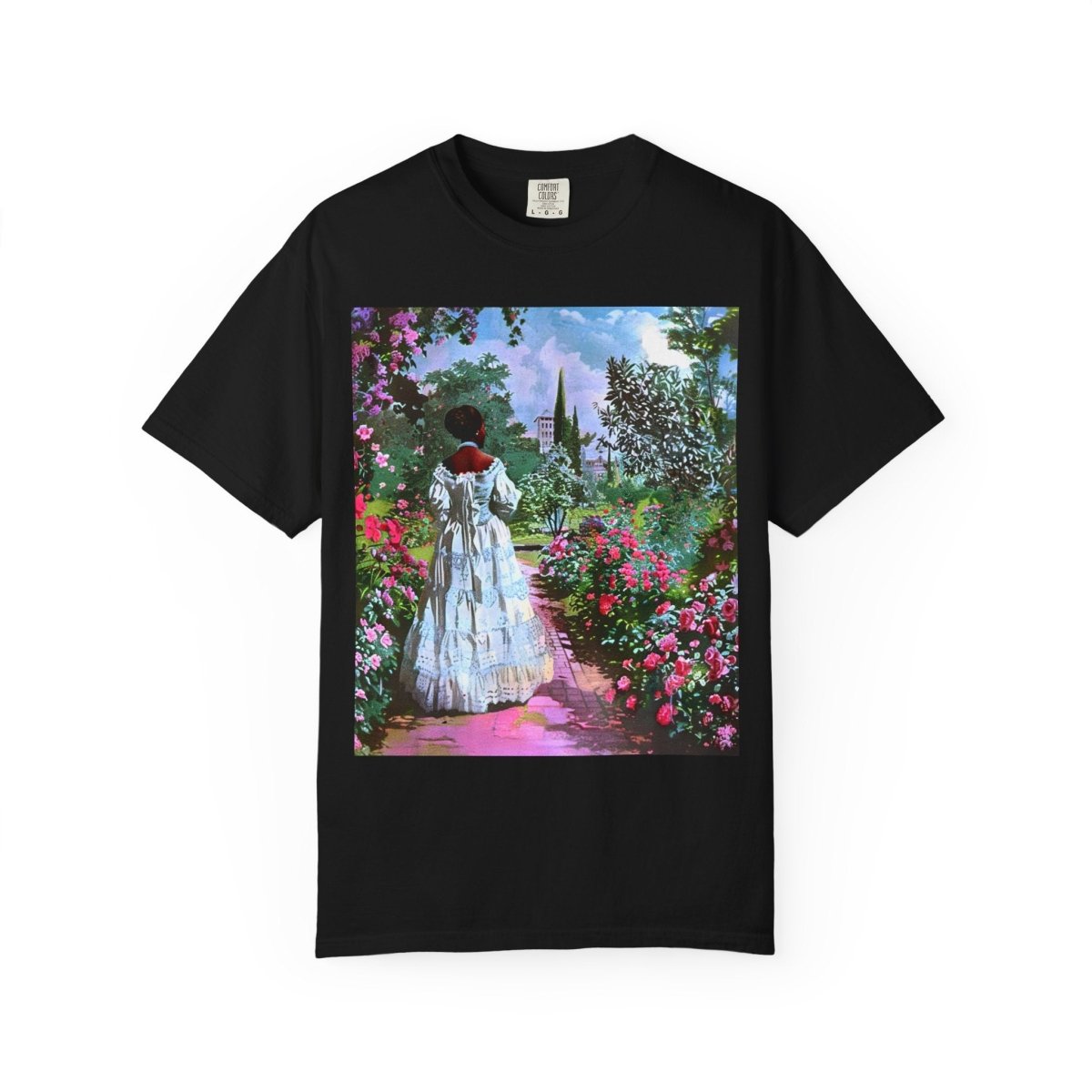 Rose Garden T-Shirt - Afrocentric Art by The Trini Gee