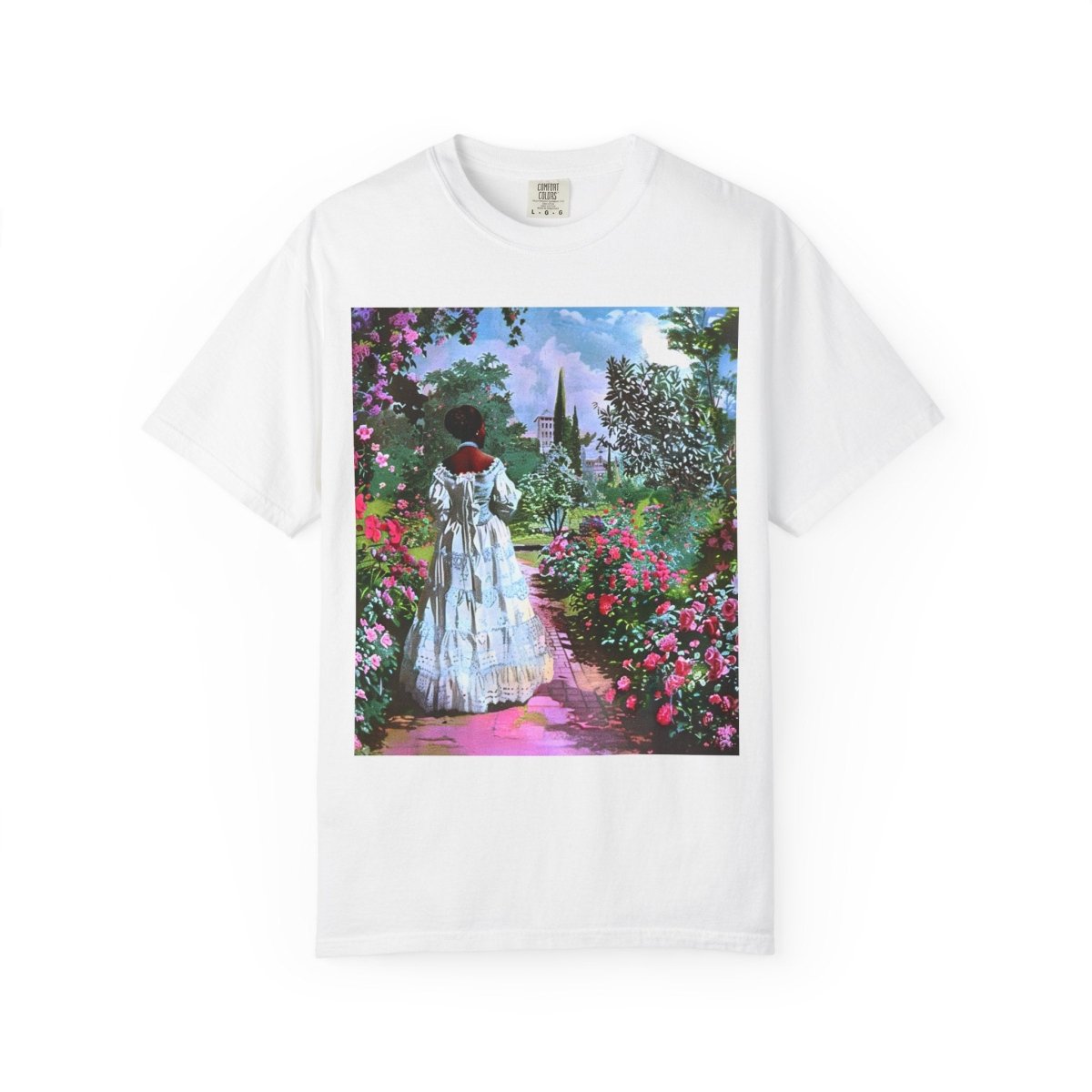 Rose Garden T-Shirt - Afrocentric Art by The Trini Gee