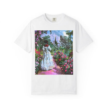 Rose Garden T-Shirt - Afrocentric Art by The Trini Gee
