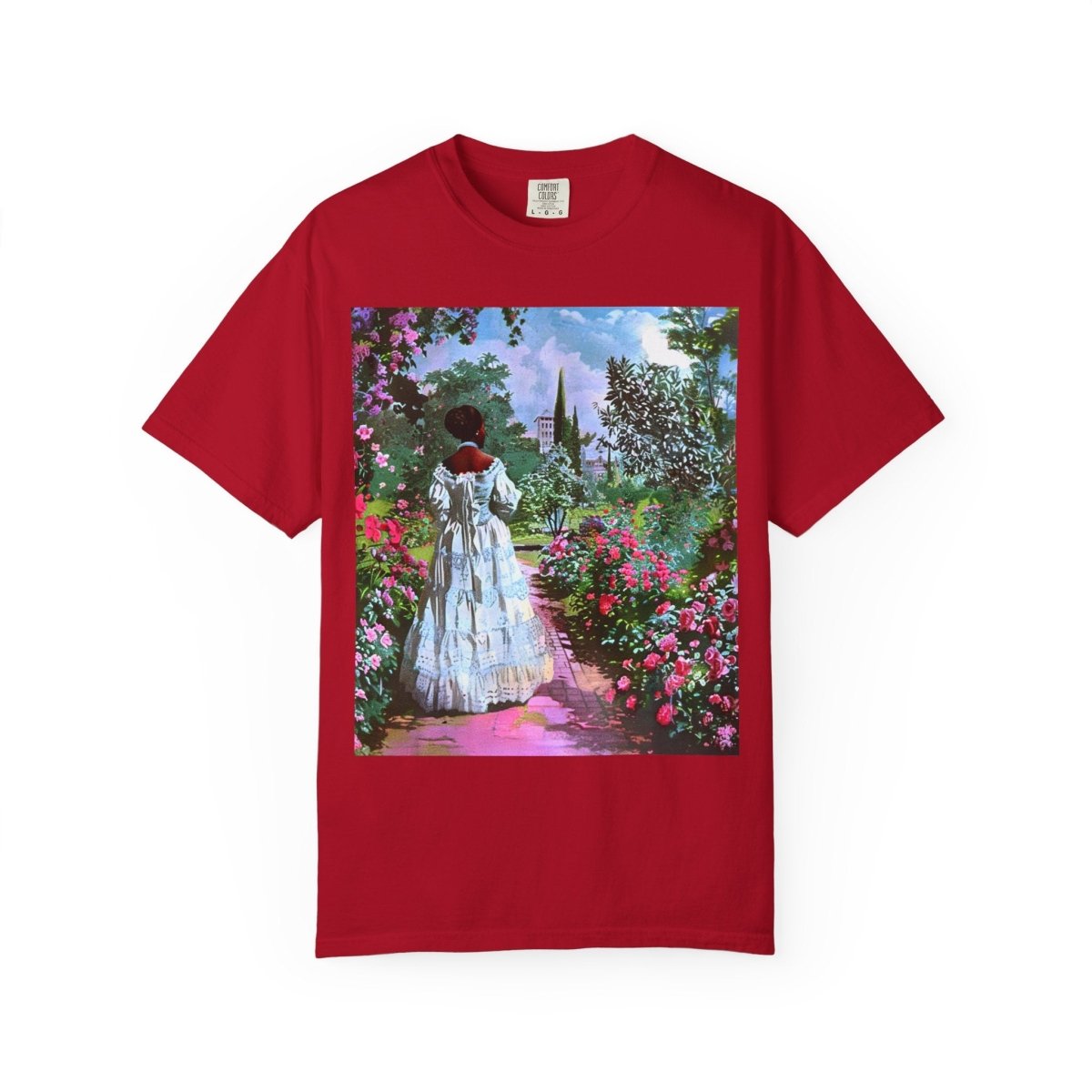 Rose Garden T-Shirt - Afrocentric Art by The Trini Gee