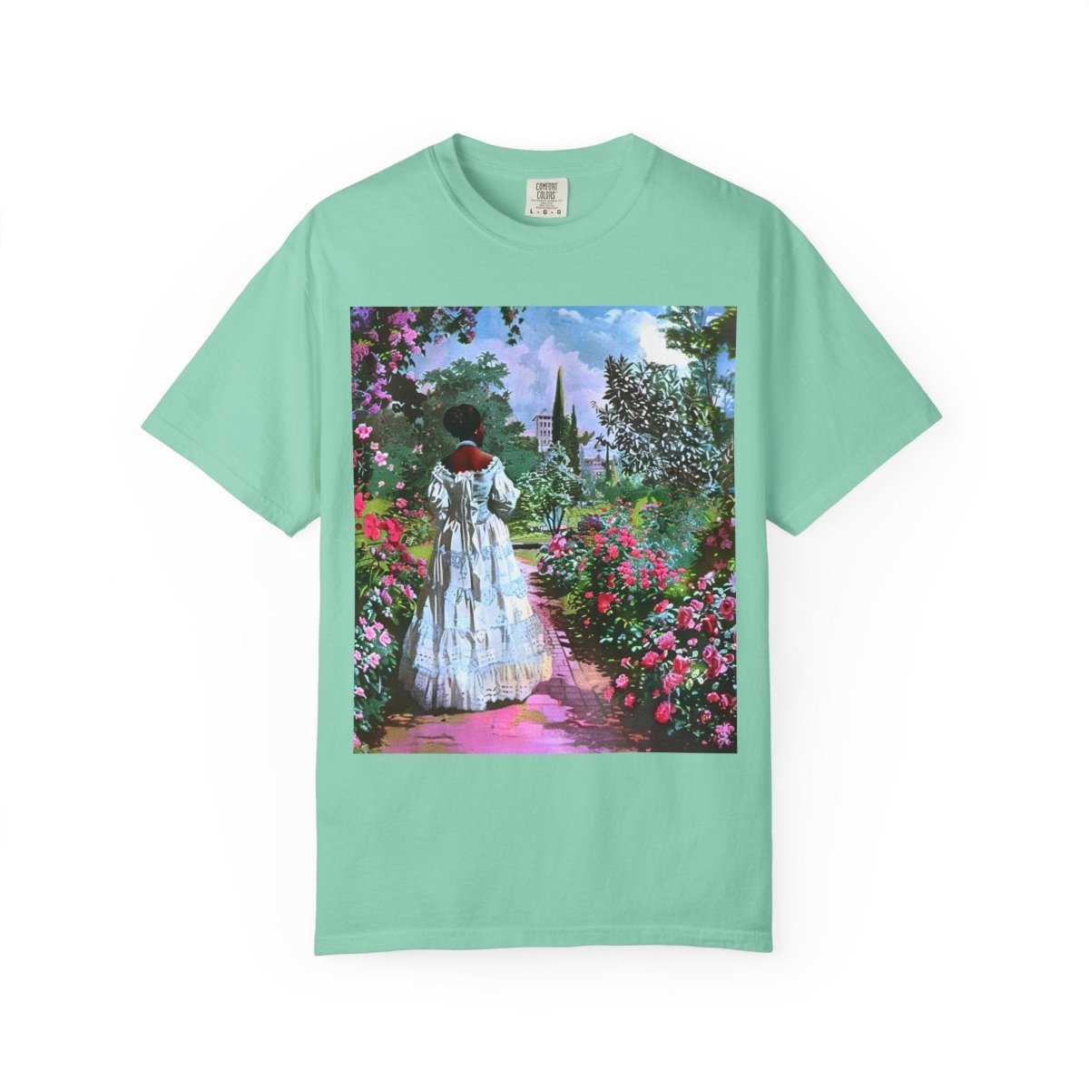 Rose Garden T-Shirt - Afrocentric Art by The Trini Gee