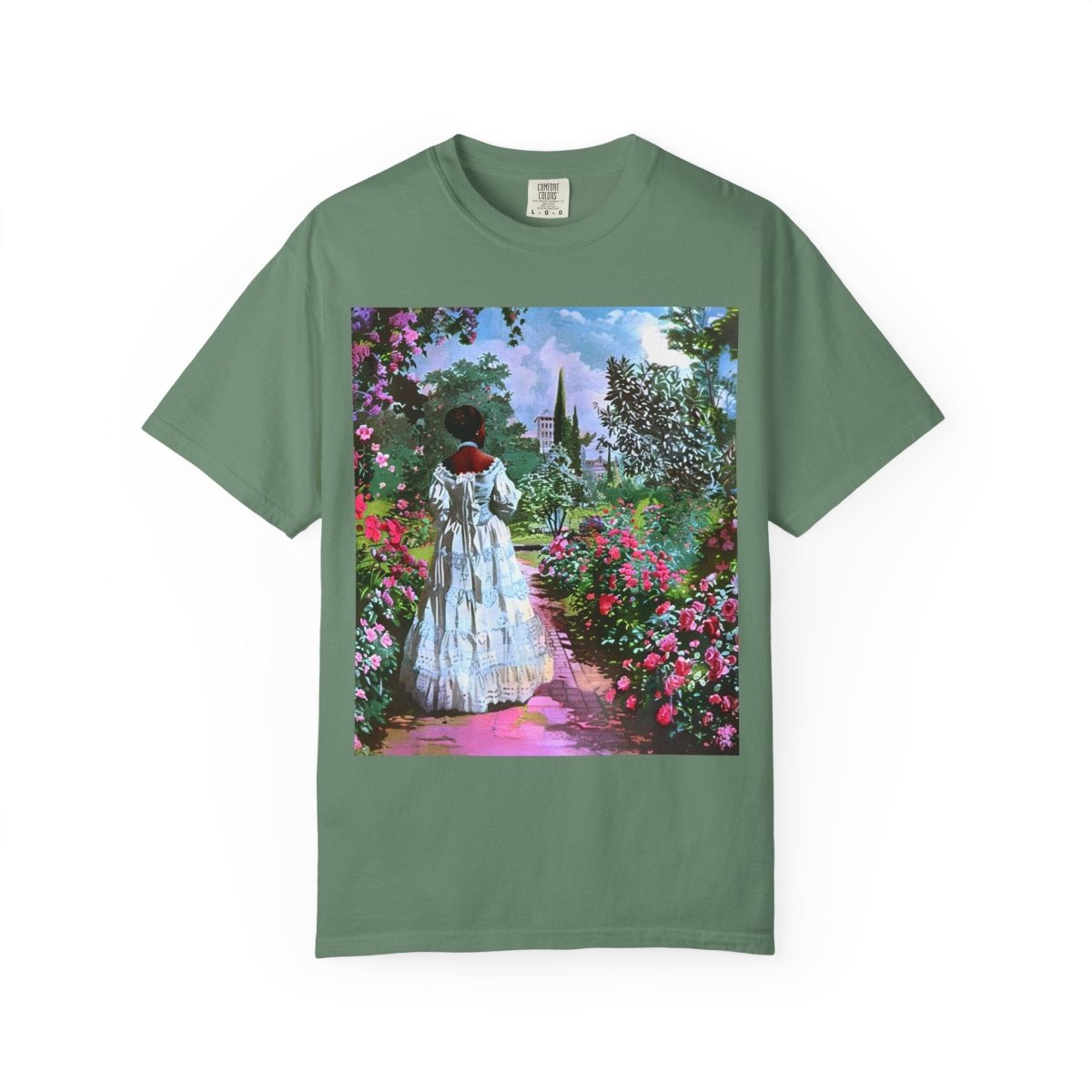 Rose Garden T-Shirt - Afrocentric Art by The Trini Gee