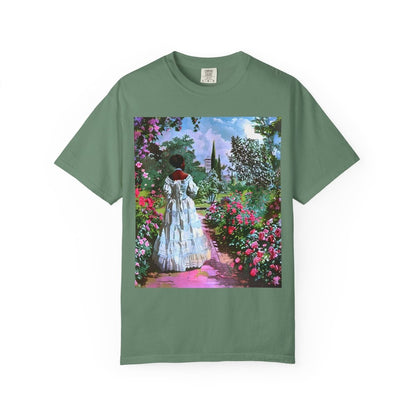 Rose Garden T-Shirt - Afrocentric Art by The Trini Gee