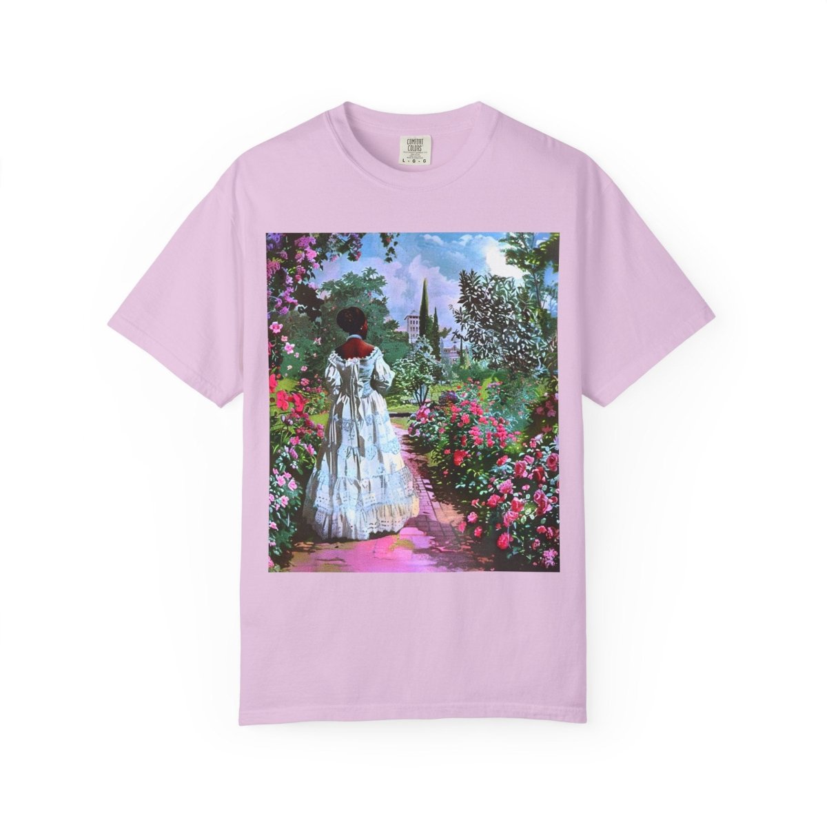 Rose Garden T-Shirt - Afrocentric Art by The Trini Gee