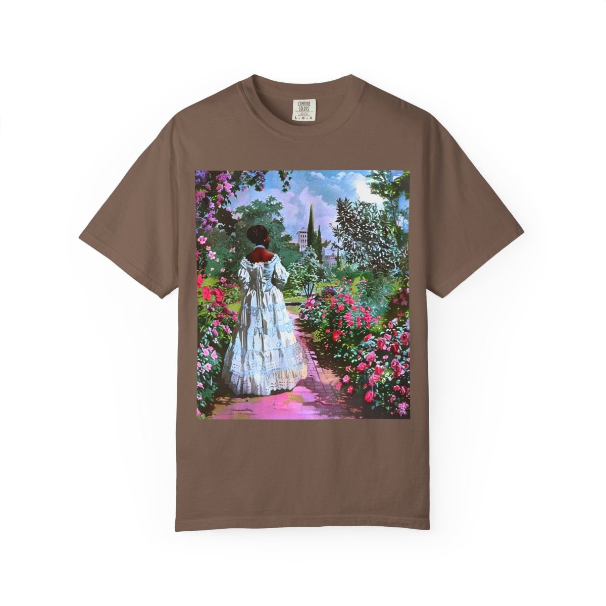 Rose Garden T-Shirt - Afrocentric Art by The Trini Gee