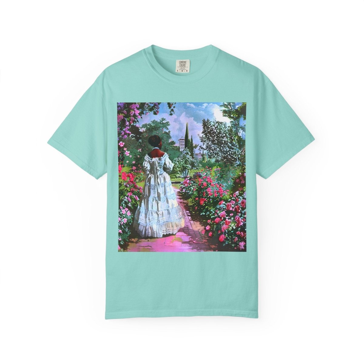 Rose Garden T-Shirt - Afrocentric Art by The Trini Gee