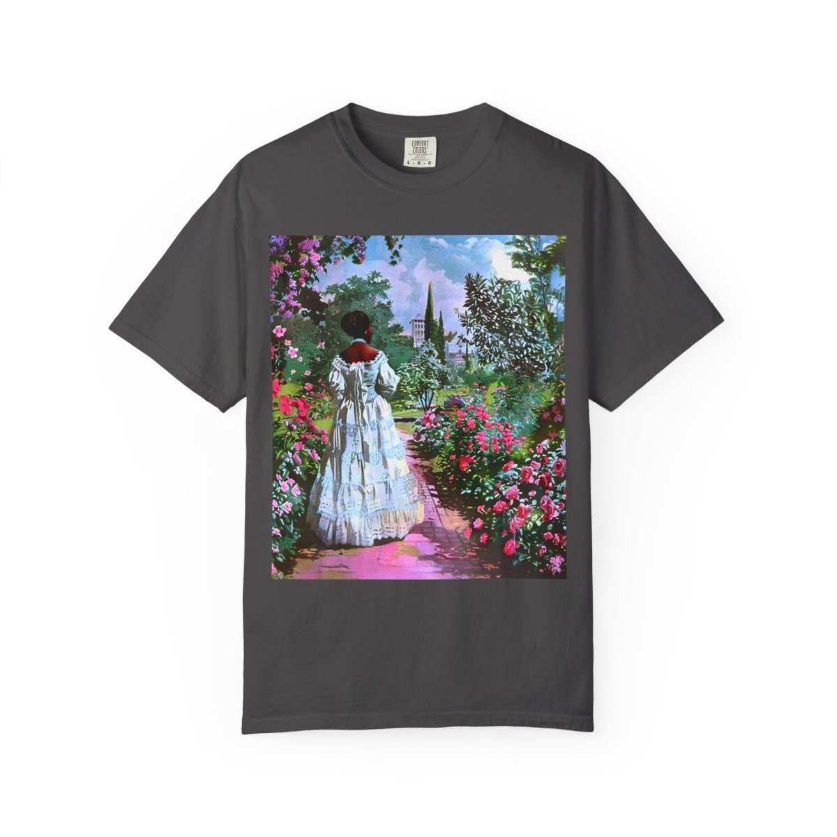 Rose Garden T-Shirt - Afrocentric Art by The Trini Gee